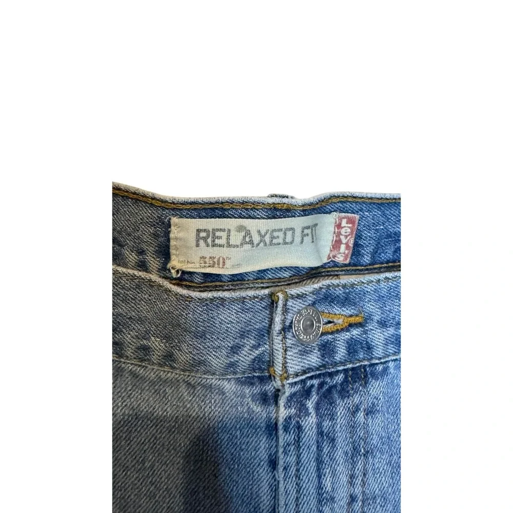 Levi's Men's Jeans‎ Vintage 550 Relaxed Fit Straight Denim Light Wash Blue 38X33